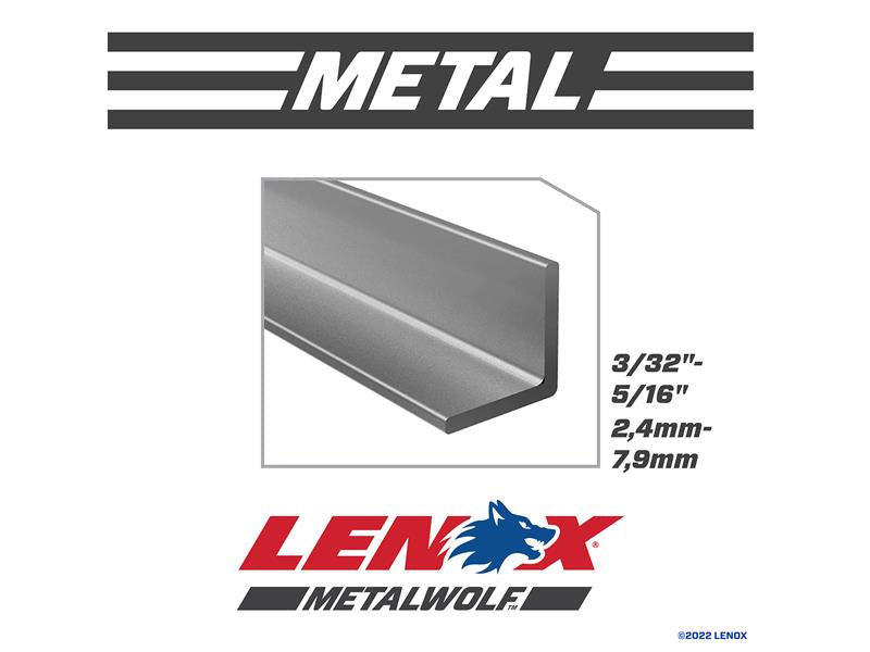 MetalWolf Wave Edge Reciprocating Saw Blade 229 x 25 x 1.1mm 14 TPI (Pack 5)