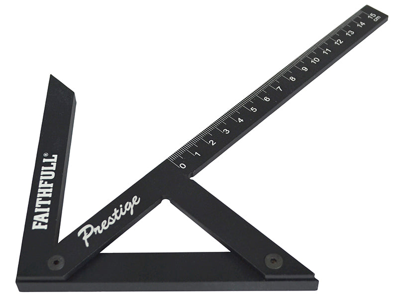 Prestige Centre Finder Gauge Black Aluminium 150mm                              
