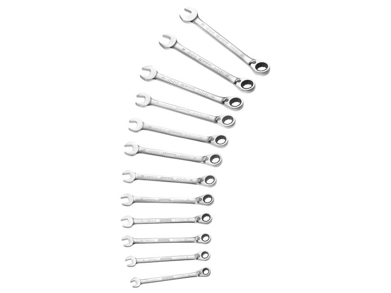 Ratchet Combination Spanner Set, 12 Piece                                       