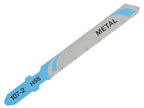 HSS Metal Cutting Jigsaw Blades Pack of 5 T118A                                 