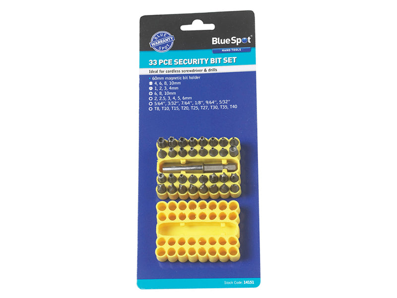 Security Bit Set, 33 Piece                                                      