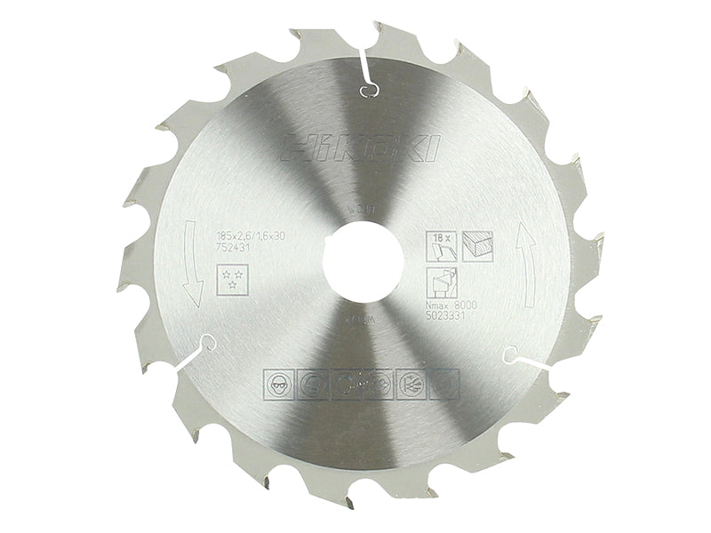 Circular Saw Blade 185 x 30mm x 18T                                             