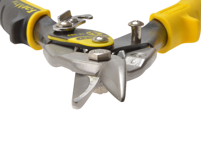 Yellow Aviation Snips & Holster Straight Cut 250mm (10in)
