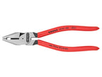 02 01 180 High Leverage Combination Pliers Plastic Coated Grip 180mm            