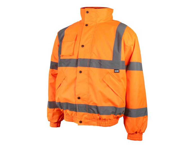 Hi-Vis Bomber Jacket Orange - XXXL (56in)