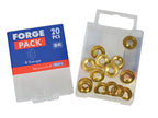 Screw Cup Washer Brass No.8 ForgePack 20                                        