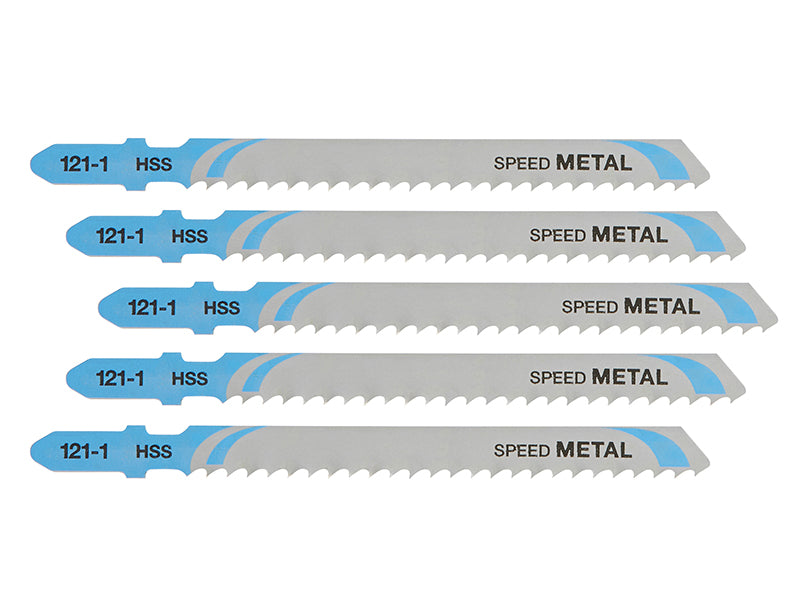 HSS Metal Cutting Jigsaw Blades Pack of 5 T127D                                 