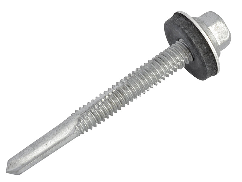 TechFast Hex Head Roofing Screw Self-Drill Heavy Section 5.5 x 51mm Pack 100    