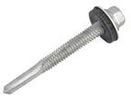 TechFast Hex Head Roofing Screw Self-Drill Heavy Section 5.5 x 51mm Pack 100    