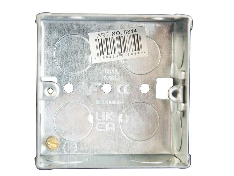 Metal Back Box 1-Gang 35mm                                                      