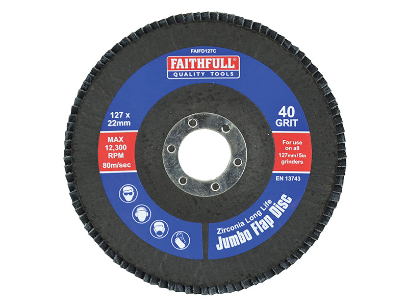 Abrasive Jumbo Flap Disc 127mm Medium