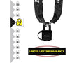 Weather Tough 40mm Padlock & Chain 90cm x 6mm