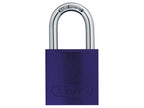 72/40mm Aluminium Padlock Violet Keyed Alike TT04072                            