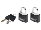 Aluminium Black Vinyl Cover 50mm Padlock 4-Pin