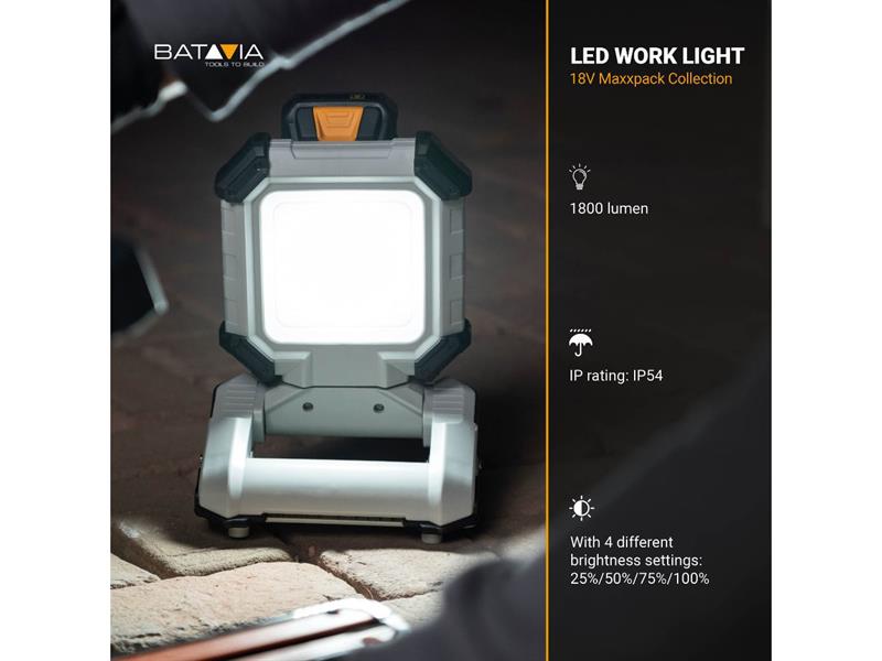 MAXXPACK LED Work Light 18V Bare Unit                                           