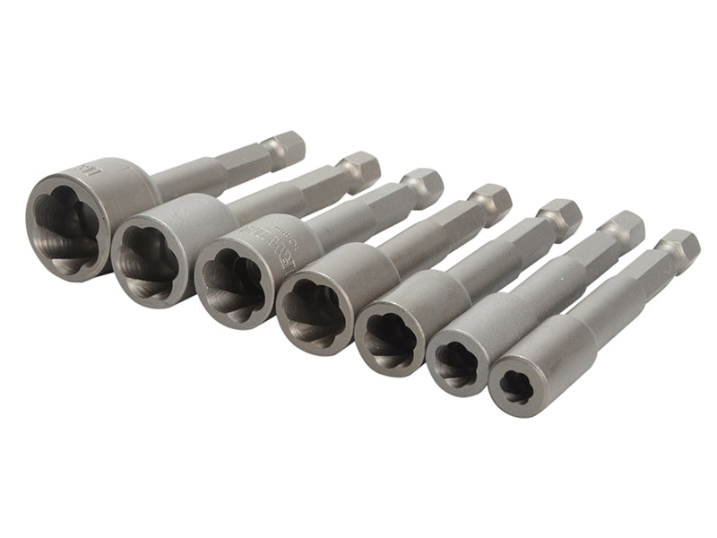 T394100 Power Grip Screw Extractor Set, 7 Piece                                 