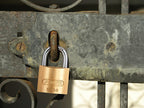 55/40mm Brass Padlock 63mm Long Shackle Keyed Alike 5402