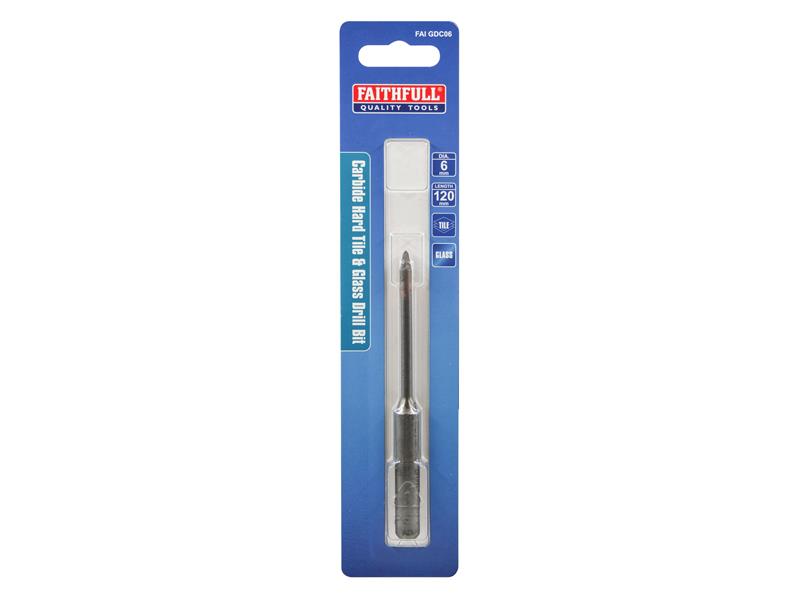 Carbide Hard Tile & Glass Drill Bit 6mm                                         
