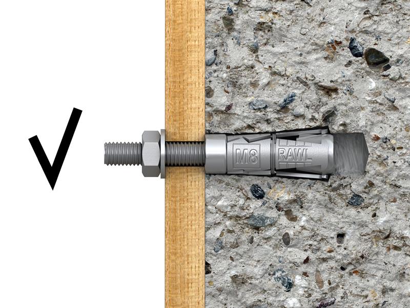 Rawlbolt® Projecting Bolt M8/25P (Bag 5)