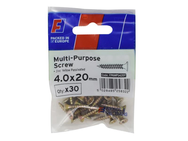 Multi-Purpose Pozi Screw CSK ST ZYP 5.0 x 90mm ForgePack 10
