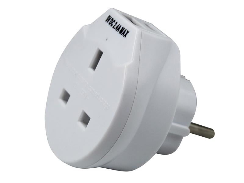 Travel Socket with USB Charger