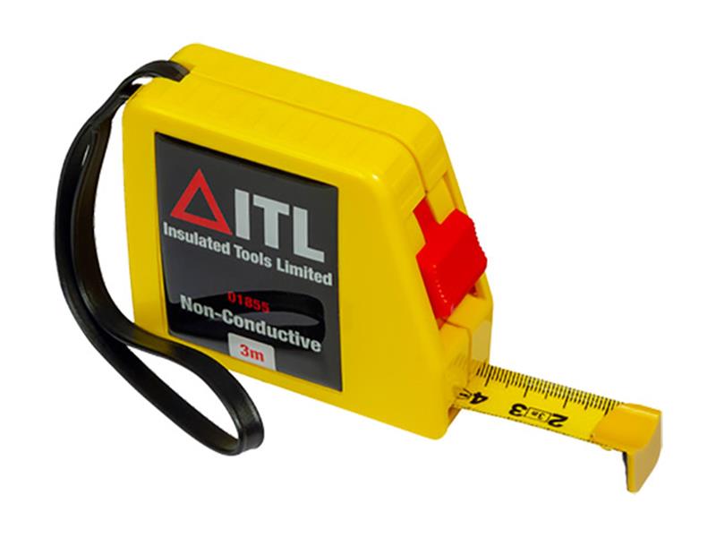 Insulated Non Conductive Tape Measure 3m (Metric Only)                          