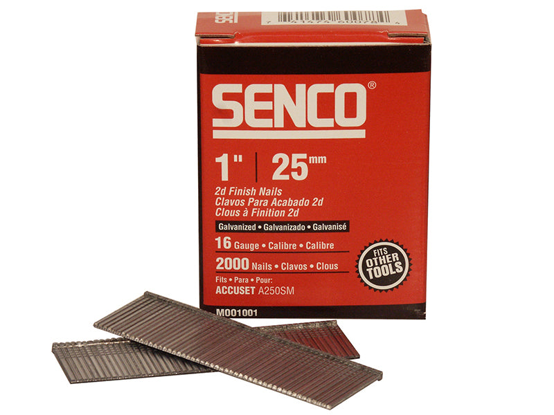 Straight Brad Nails Galvanised 16G x 63mm (Pack 2000)