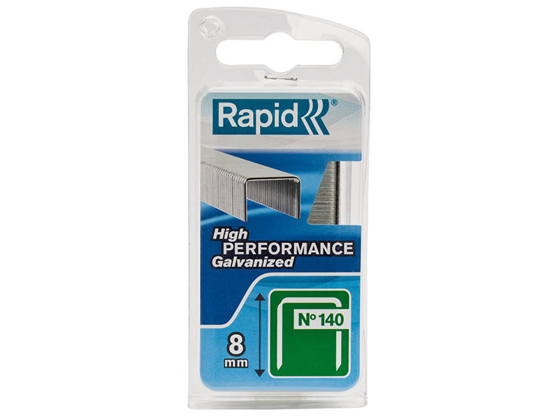140/8 8mm Galvanised Staples (Poly Pack 5000)