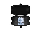3 Pole Connector Box 10A Black                                                  