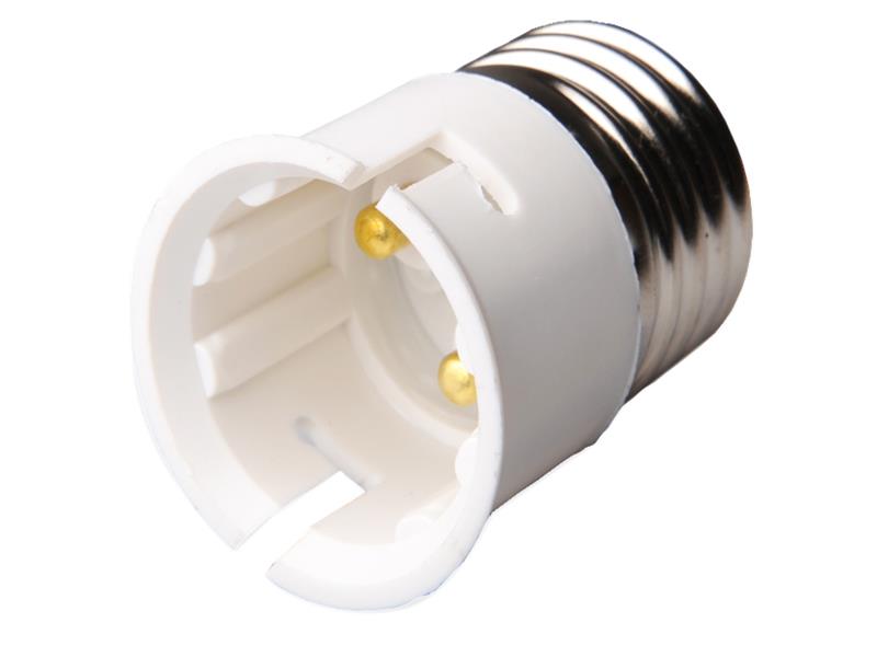 E27 to B22 Adaptor White                                                        