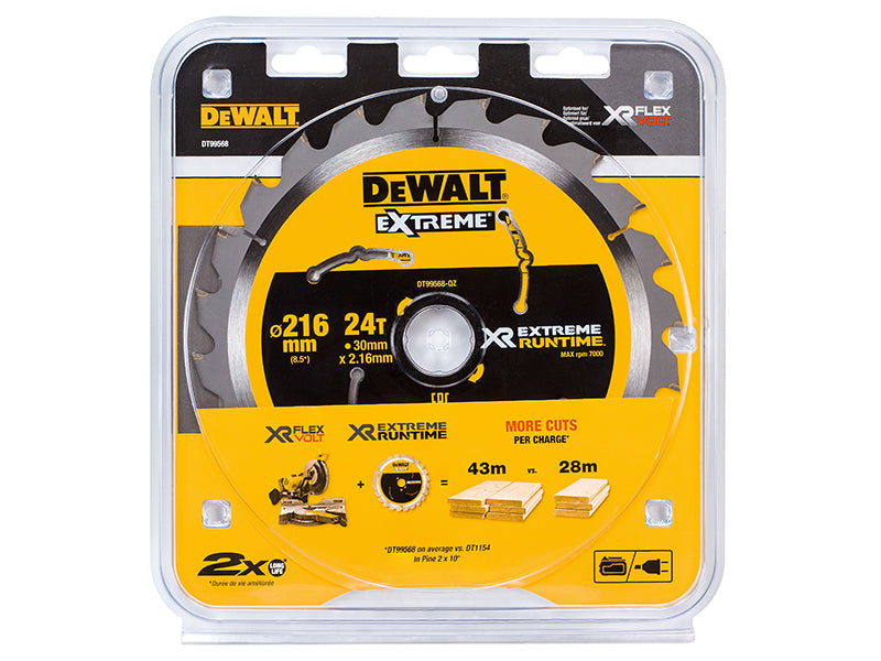 XR FlexVolt Circular Saw Blade 216 x 30mm x 60T