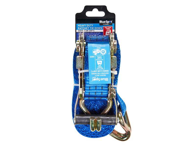 Heavy-Duty Ratchet Tie Down 38mm x 6m                                           
