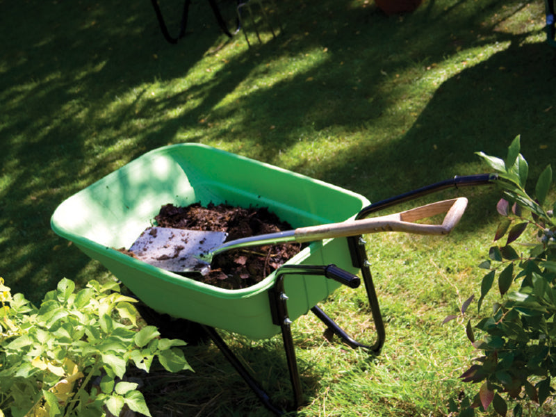 90L Pink Polypropylene Wheelbarrow - Puncture Proof