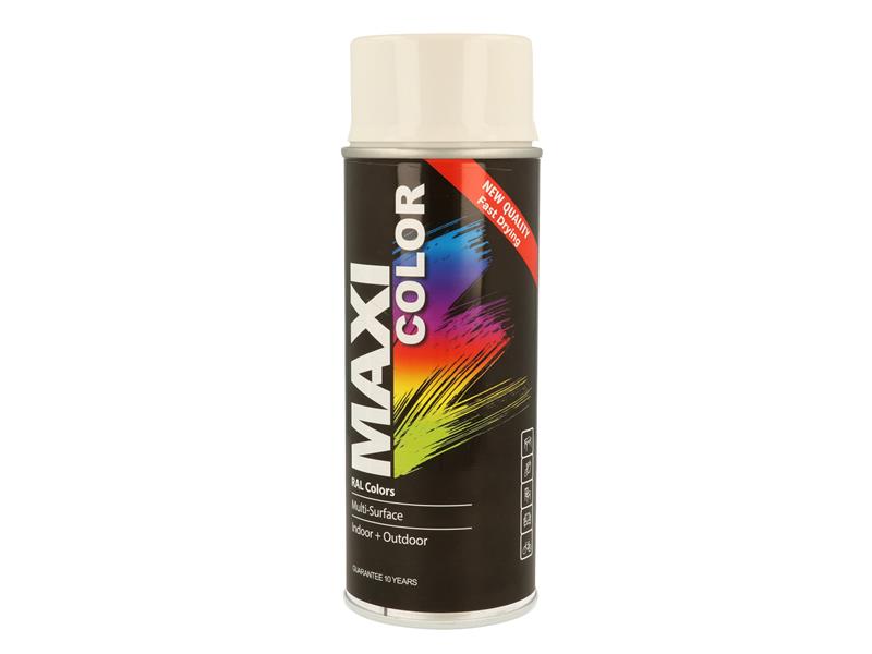 MaxiColor Spray Satin Brilliant White RAL9016 400ml