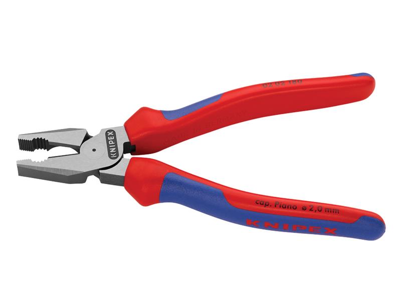 02 02 180 High Leverage Combination Pliers Comfort Handles 180mm                