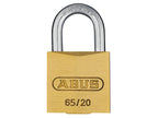 65/40mm Brass Padlock 63mm Long Shackle Keyed Alike 6405