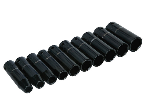 1/2in Metric Deep Impact Socket Set 10-24mm, 10 Piece                           