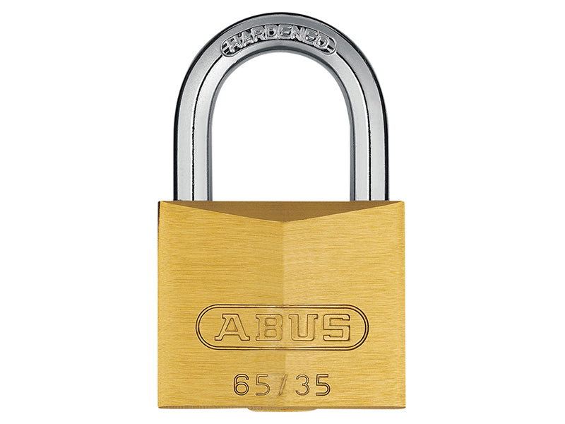 65/40mm Brass Padlock 63mm Long Shackle Keyed Alike 6405