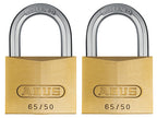 65/40mm Brass Padlock 63mm Long Shackle Keyed Alike 6405