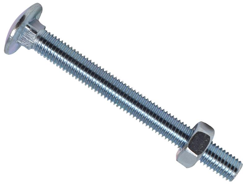 Cup Square Hex Bolt & Nut ZP M10 x 70mm Box 25