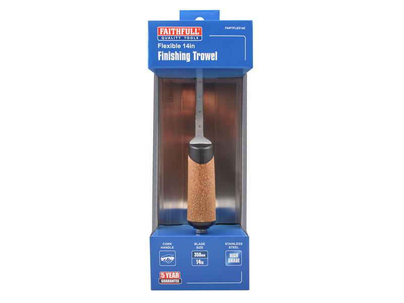 Flex Finishing Trowel with Cork Handle 350mm (14in)                             