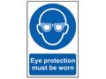 Eye Protection Must Be Worn - PVC Sign 200 x 300mm