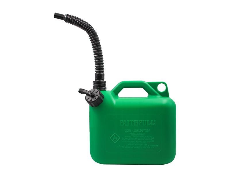 Plastic Fuel Can Green 5 litre                                                  
