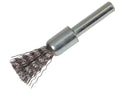 End Brush with Shank 12 x 120mm, 0.30 Steel Wire