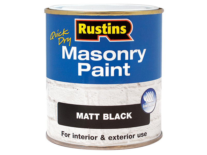 Quick Dry Masonry Paint Matt White 500ml