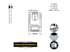 Excell™ Closed Shackle Brass Combination 58mm Padlock
