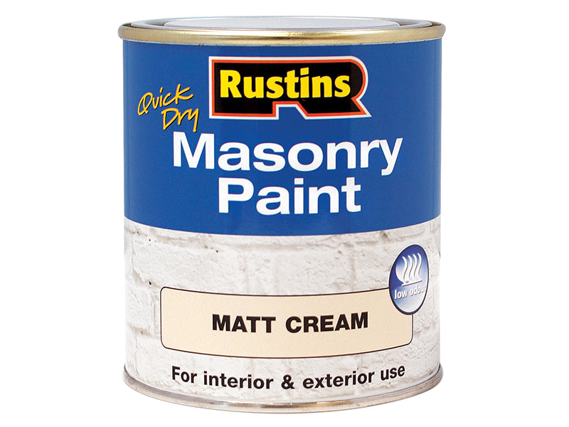 Quick Dry Masonry Paint Matt White 500ml