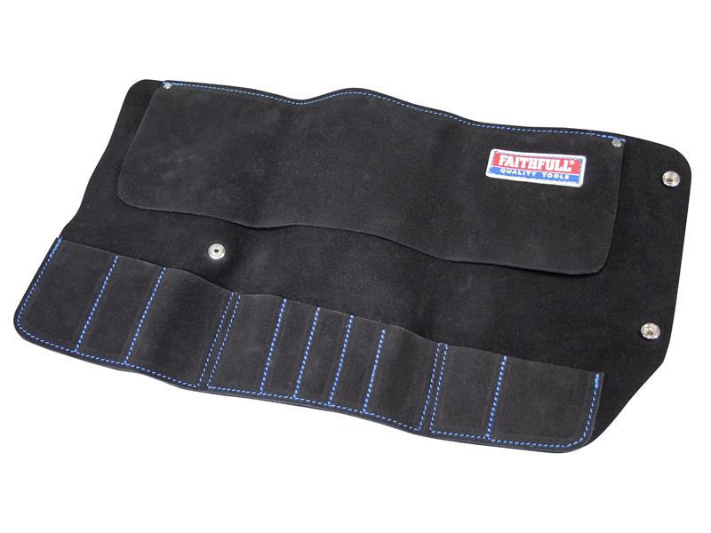 10 Pocket Leather Tool Roll                                                     