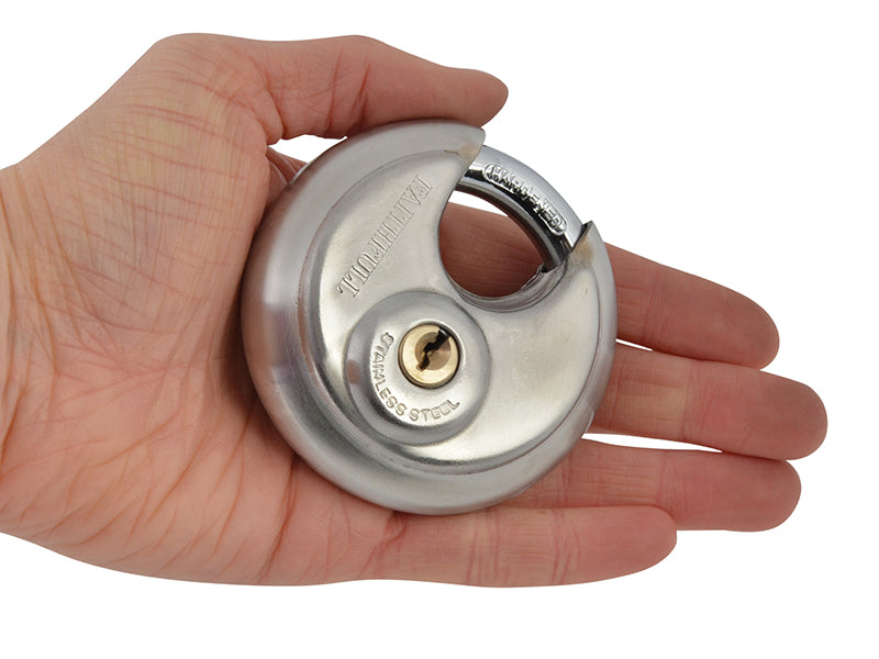 Stainless Steel Discus Padlock 70mm                                             