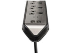 estilo Corner Extension Lead 240V 3-Gang 13A Black 2m                           